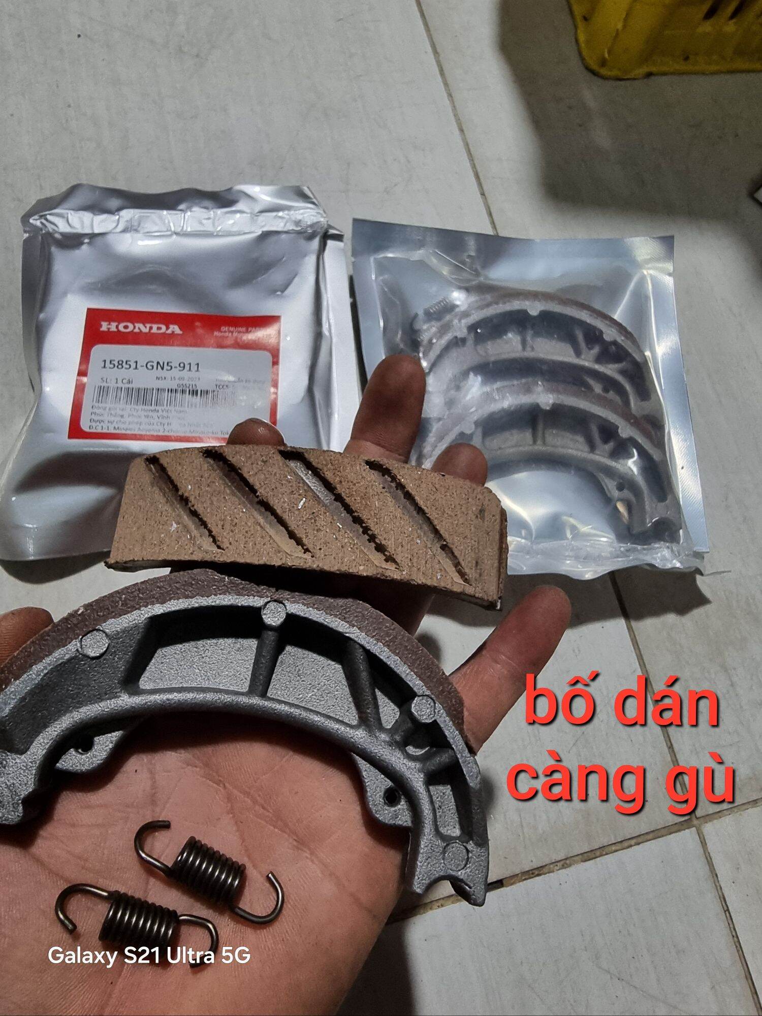 Bố thắng đùm trước sau wave - dream - rs - ws- fu (loại xịn)