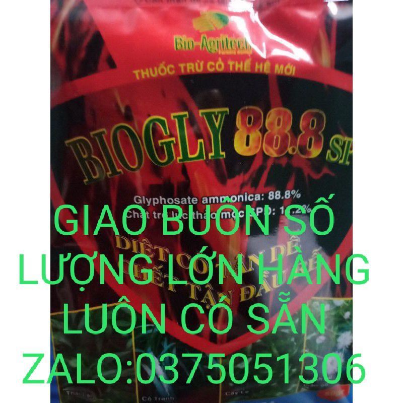 THUỐC DIỆT CỎ HẠT CỐM TRẮNG BIOGLY 88.8SP. gói 50G