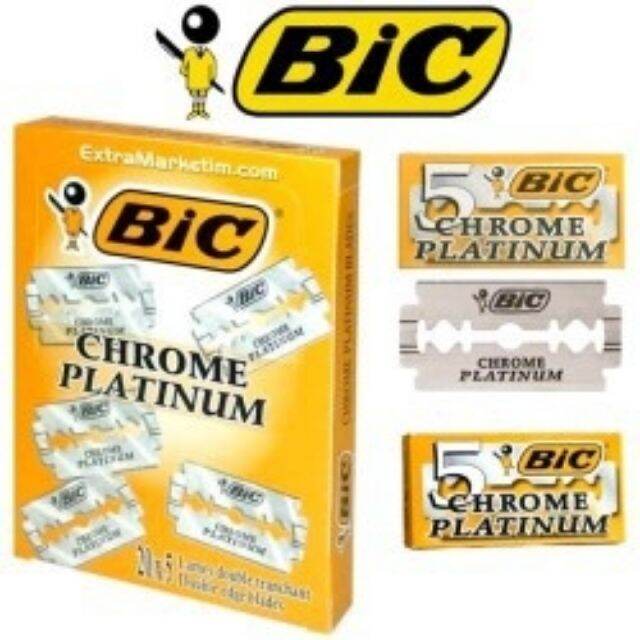 Hộp 5 lưỡi lam Bic (lam màu trắng)