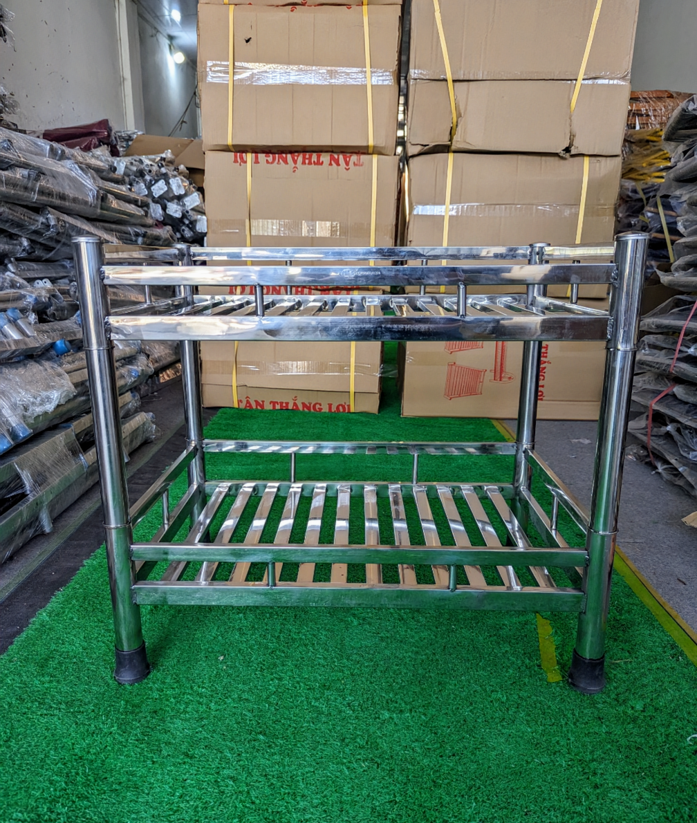 KỆ CHÉN THẺ TO INOX 304 (100% ) - Siêu Dày - Ship Siêu Rẻ( lắp ráp )