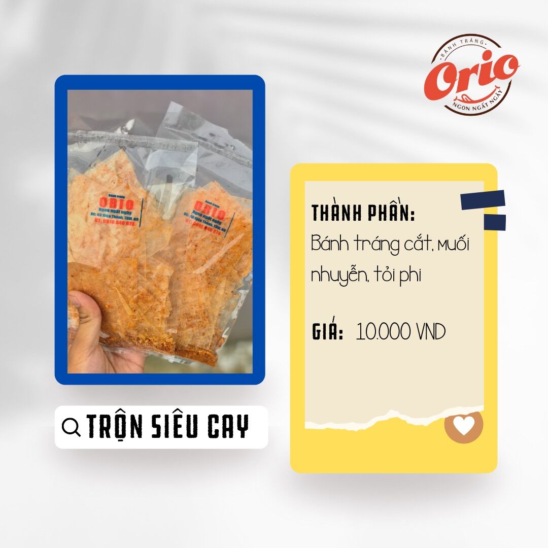 Bánh Tráng ORIO Trộn Sẵn Siêu Cay