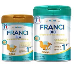 Sữa bột franci bio gold số 0+, 1+ 800g