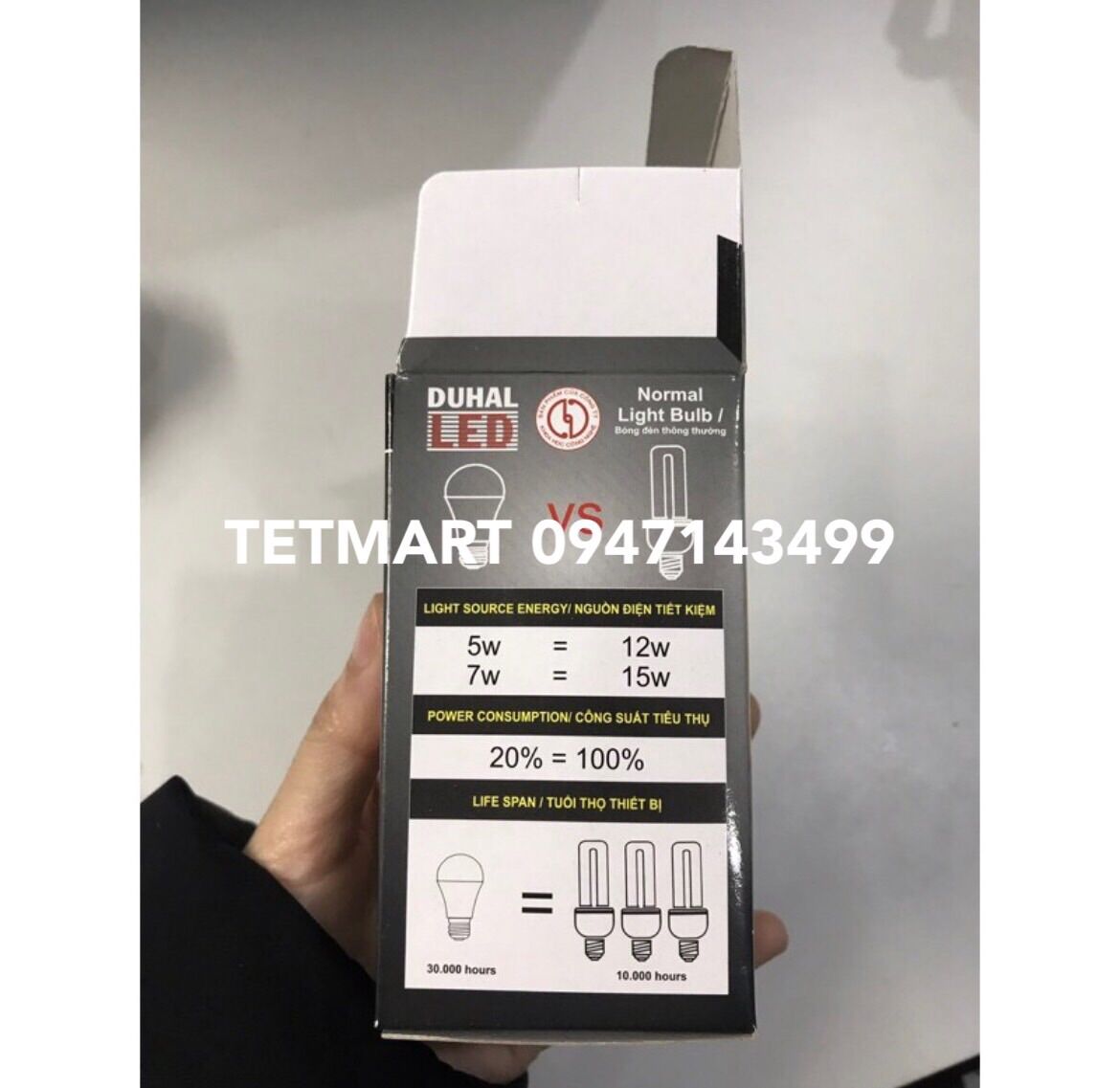 Bóng đèn Led đuổi muỗi Duhal 9W DA - M509