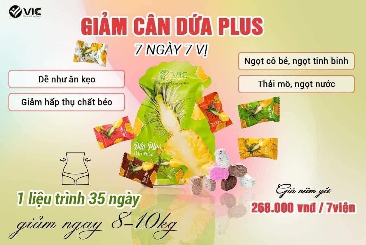 (GIẢM 2-3KG/GÓI)Kẹo dứa gi.ảm cân. Thải mỡ, detox, đẹp da.
