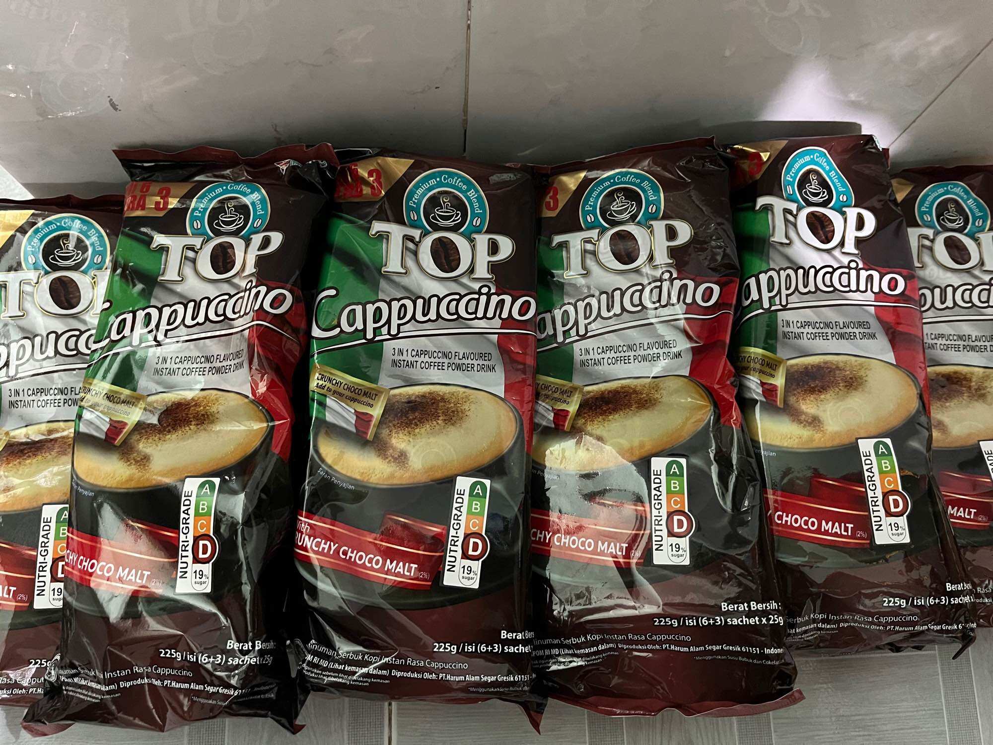 Cafe TOP CAPPUCCINO nhập khẩu Singgapore