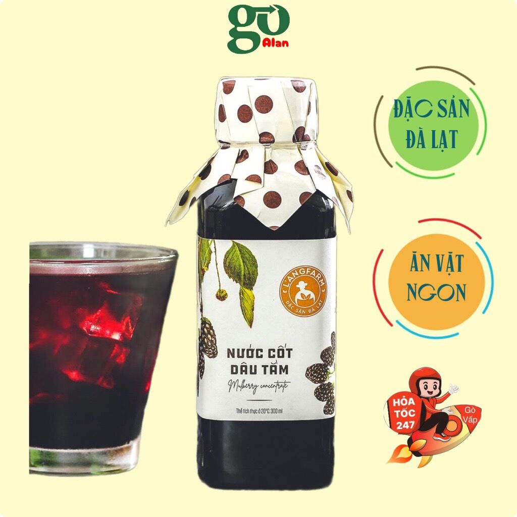 Chai Nước Cốt Dâu Tằm 300ml Langfarm Đà Lạt