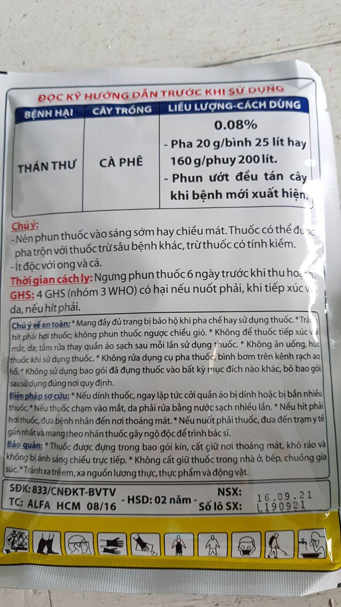 Thuốc trừ bệnh thán thư TALENT