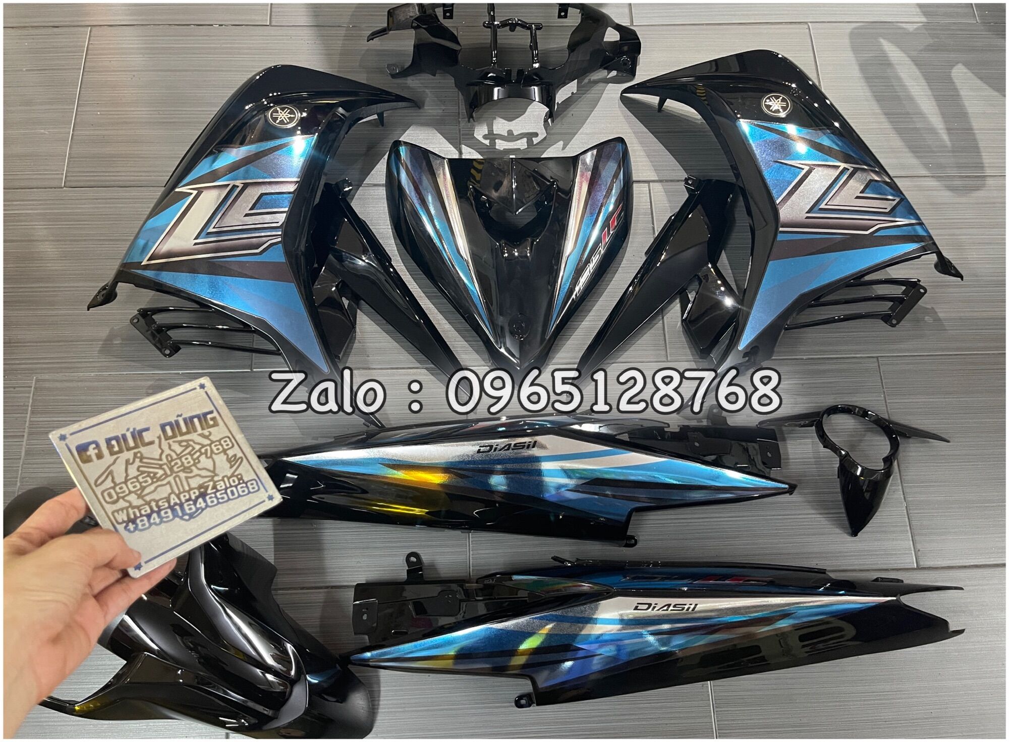 Dàn áo ex 135 đen tem crom