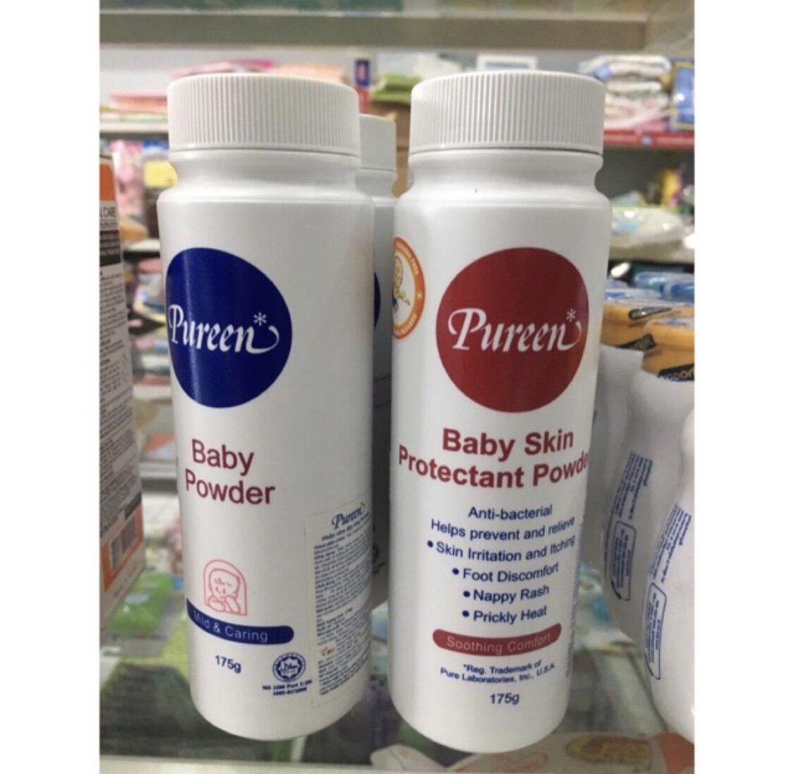 Phấn rôm nhập khẩu pureen 175g