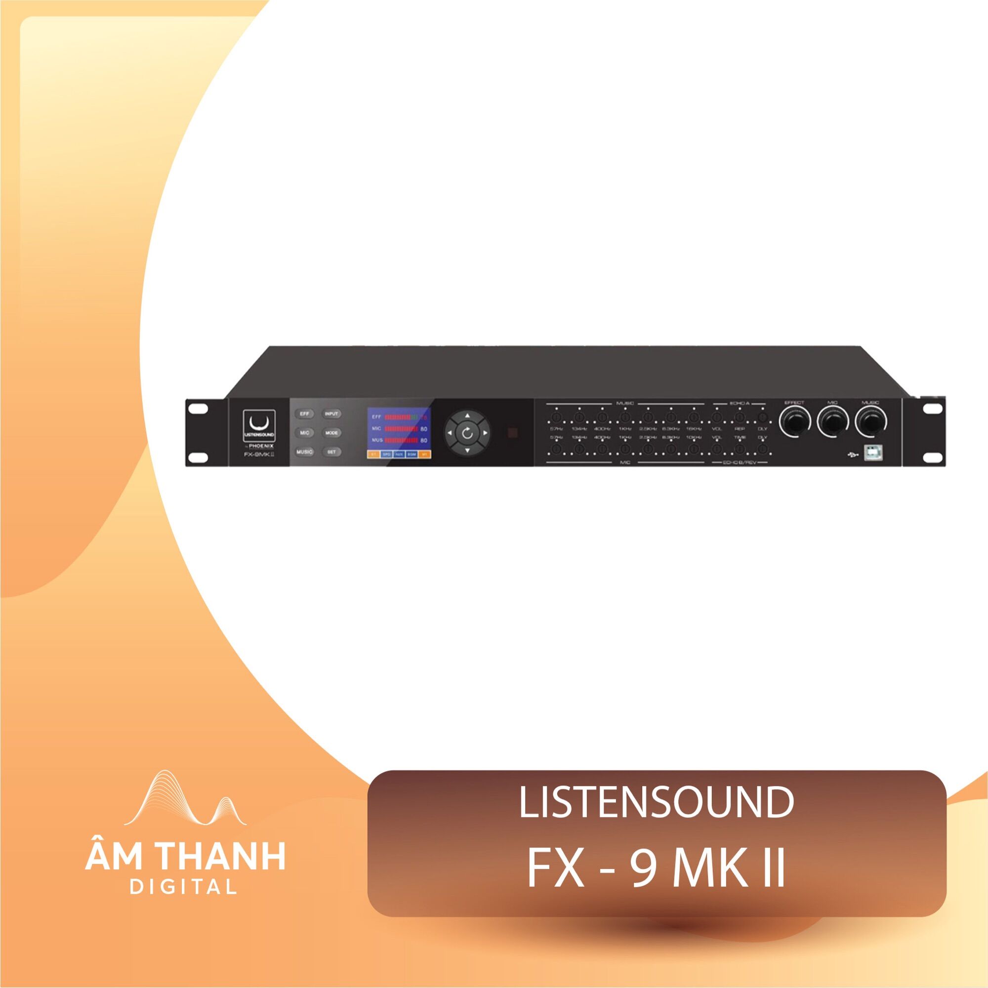 Vang số chỉnh cơ Listensound FX9 MKII - Hàng Chính Hãng - Gia Khang shop