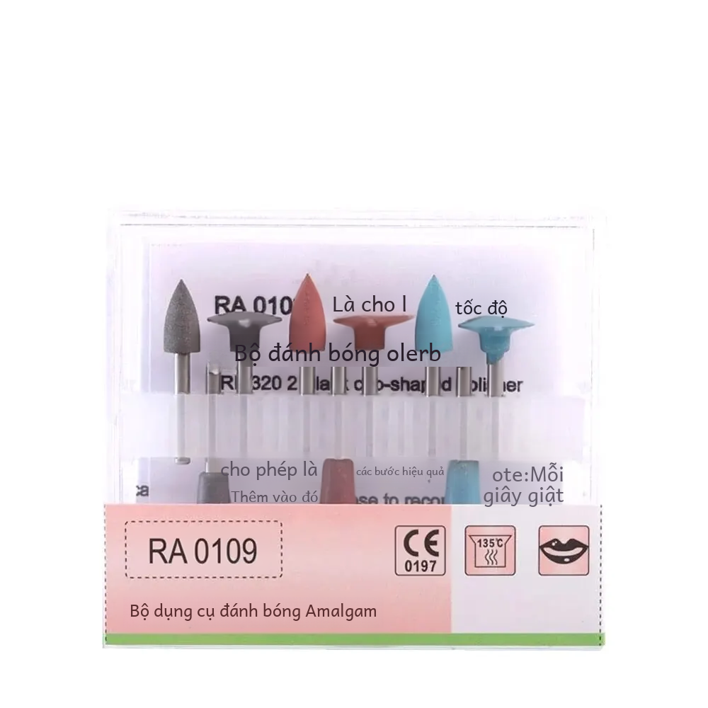 Ra0109 nha khoa amalgam bộ đánh bóng bạc amalgam bộ dụng cụ sửa chữa nhựa sứ đánh bóng cho denspay nha khoa