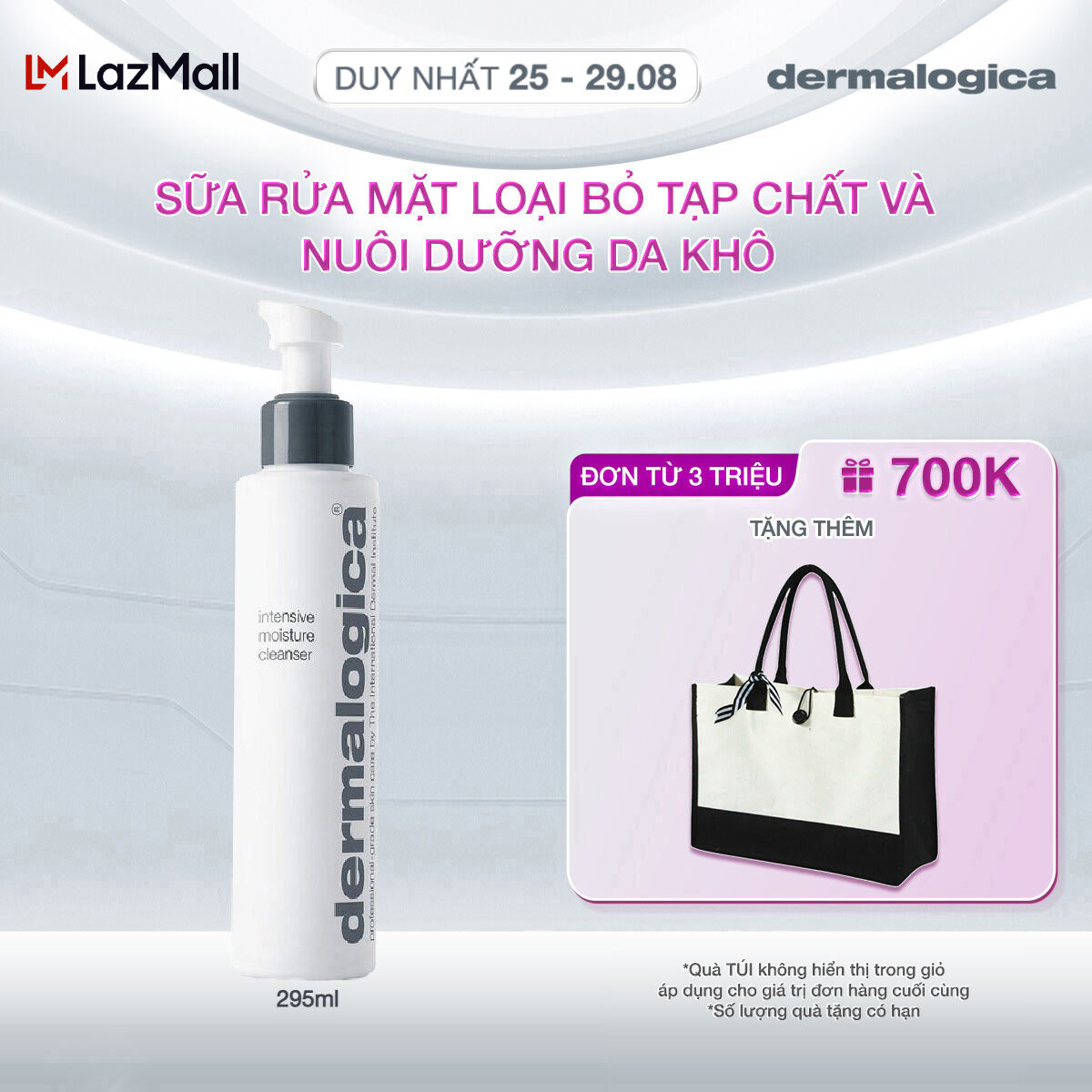 Sữa rửa mặt Dermalogica Intensive Moisture Cleanser 295ml