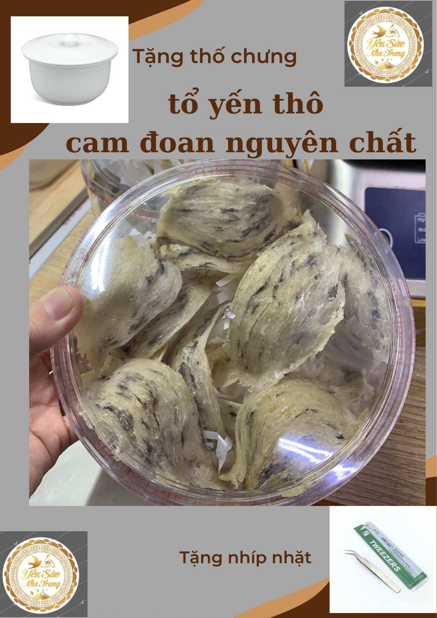 50g tổ yến thô nguyên chất 100%_yến sào nha trang