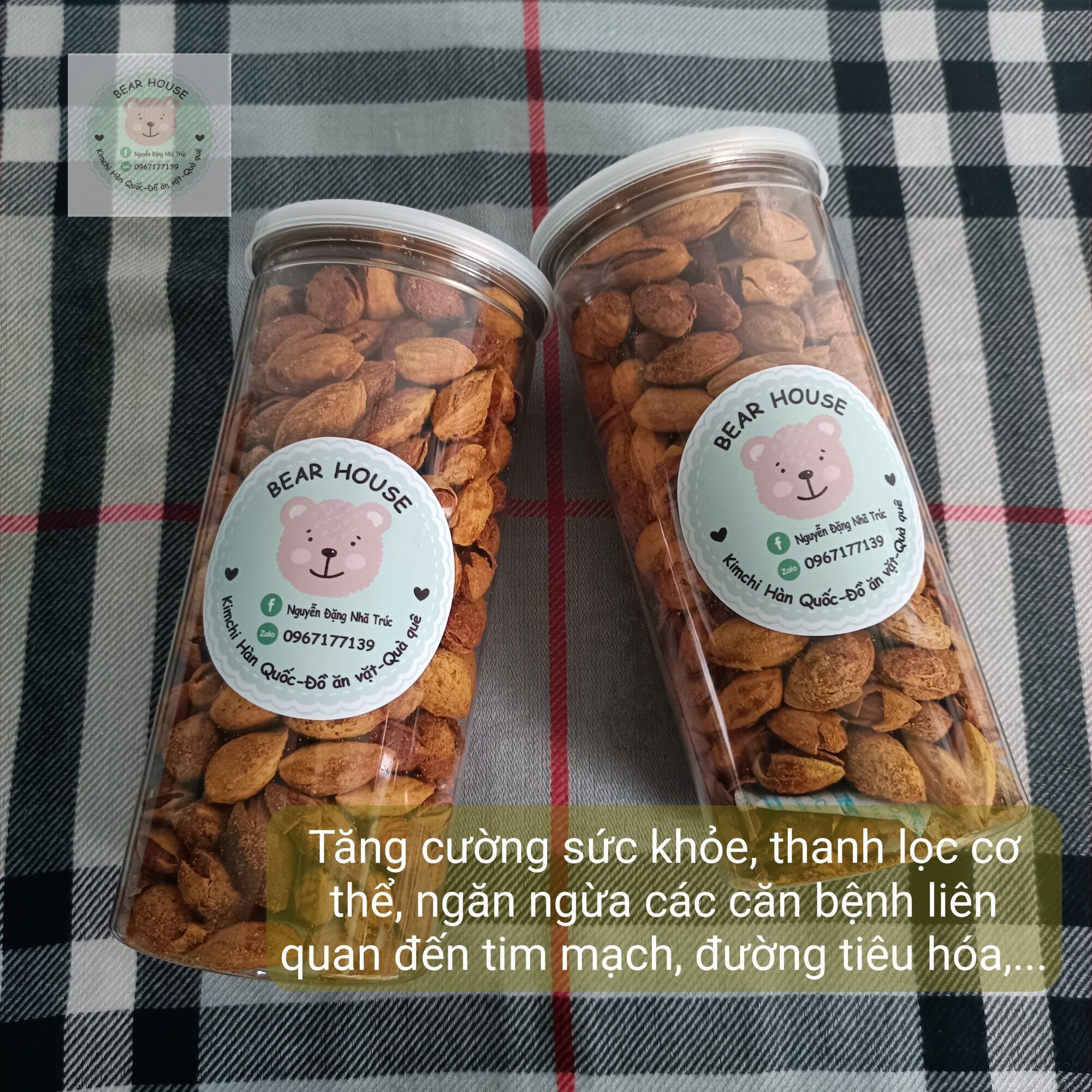Hạnh Nhân Rang Bơ Vỏ Mỏng hộp  500gram