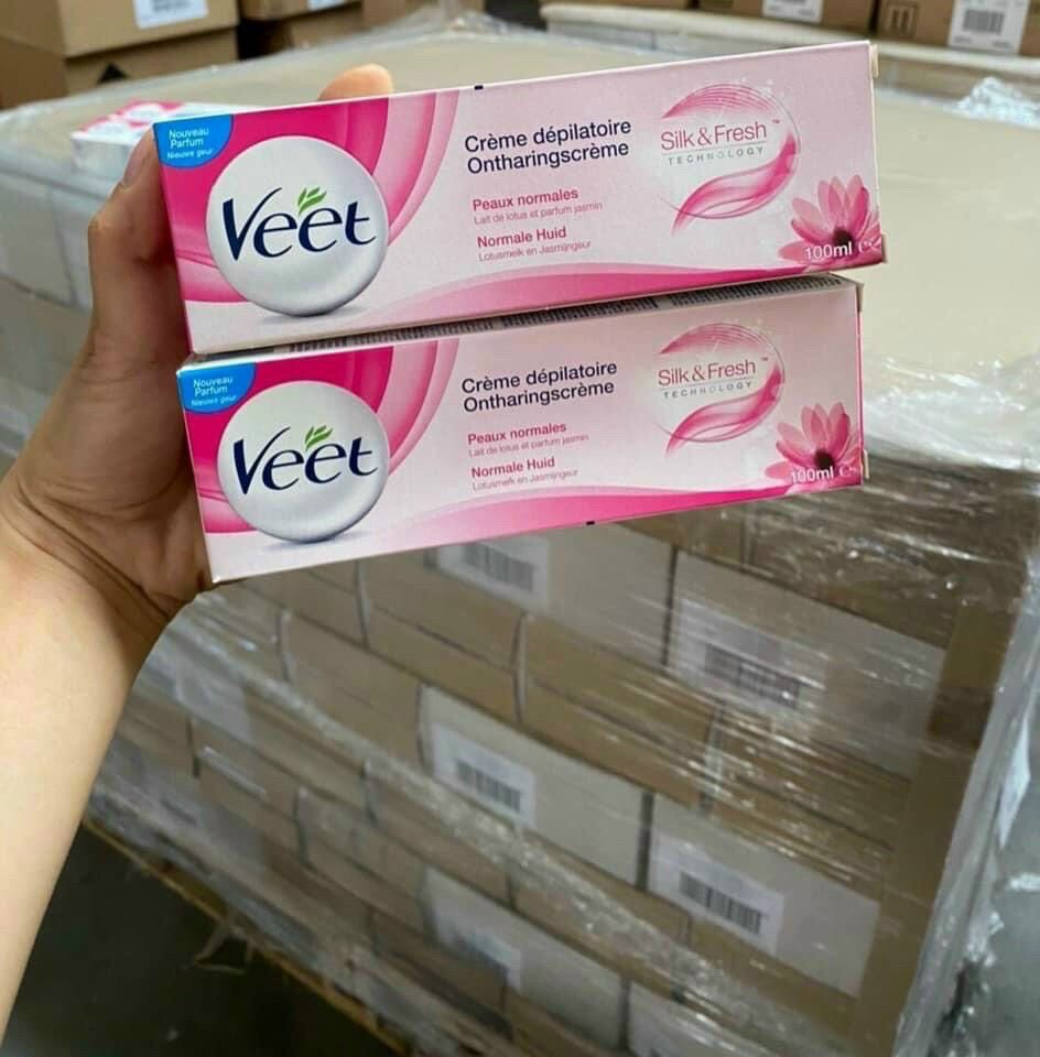 Kem Tẩy Lông Veet 100ml cho da thường và da siêu nhạy cảm - Cam kết hàng nhập khẩu