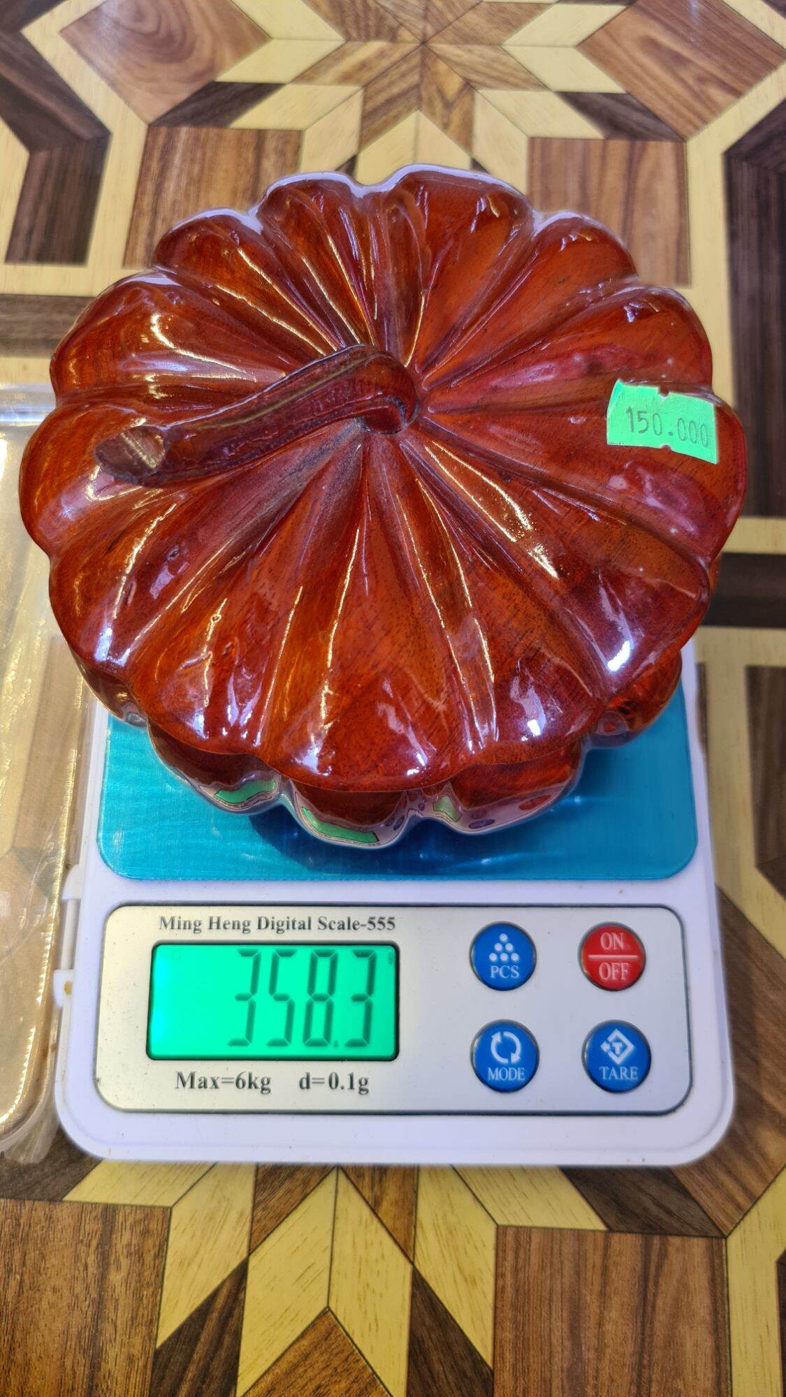 Đồ gỗ - Thố gỗ Hương Quả Bí