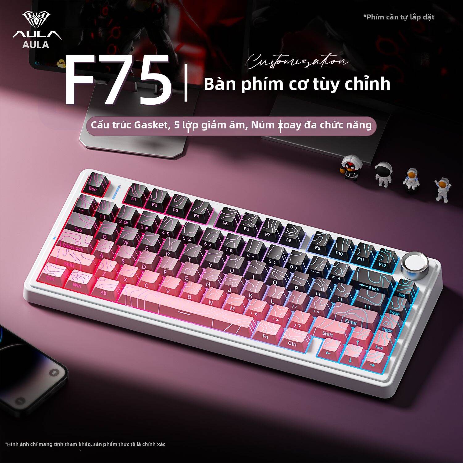 ESPORTS LIVNG MUSEUM | Bàn Phím Cơ Không Dây Bluetooth Ba Chế Độ