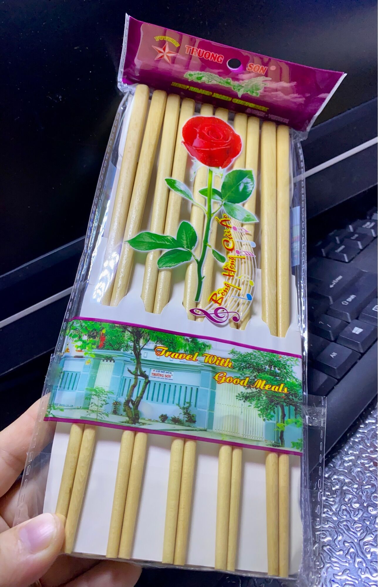 🔥 set 10 đôi đũa gỗ ăn cơm