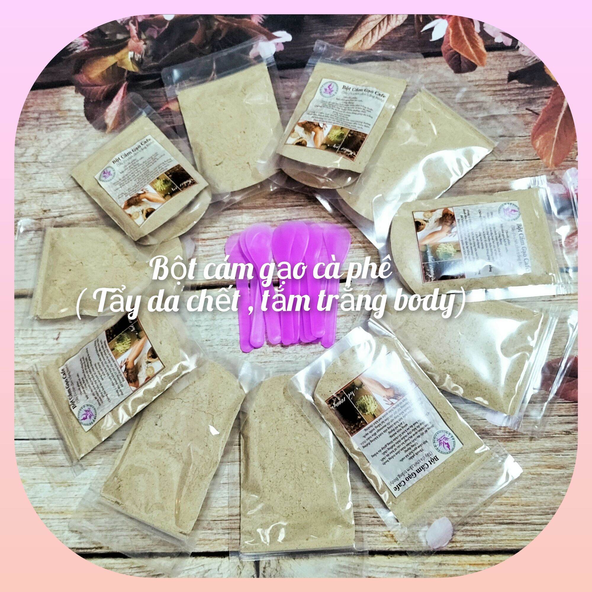 Sỉ 10 gói bột cám gạo cafe, tắm trắng ,tẩy da chết body