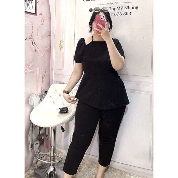 Sét 9 tất Bigsize Nữ cổ yếm 67kg đến 95kg