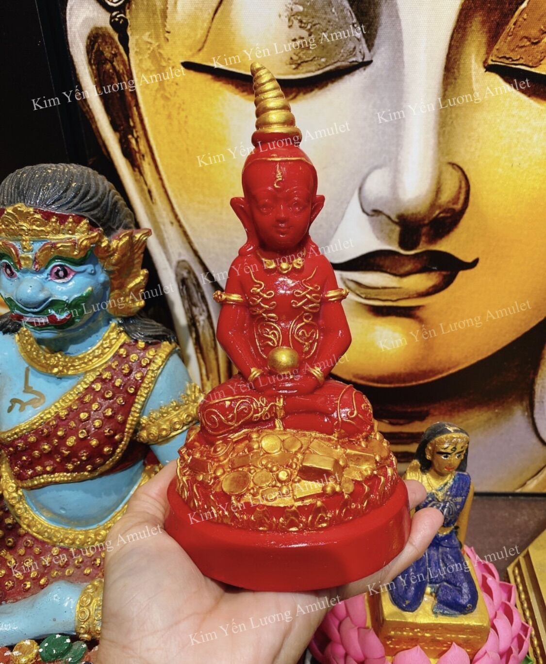 TƯỢNG PHRANGAN CHÙA WATTRAIMIT THÁI LAN