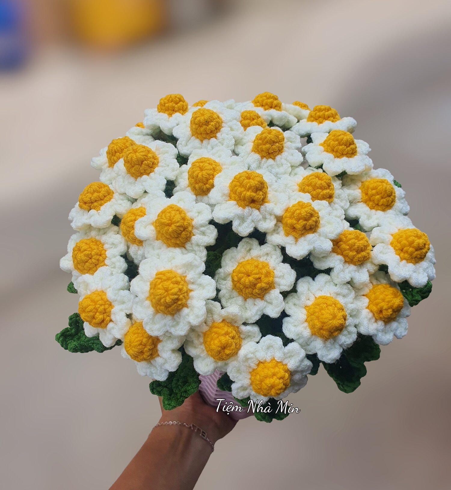 Cúc Họa Mi handmade bằng len - Chrysanthemum Crochet