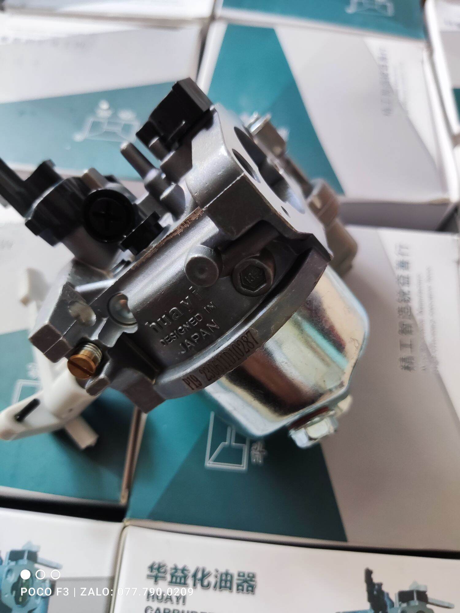 Chế hoà khí, bình xăng con , ca xăng động cơ máy chạy xăng Honda gx120 gx160 gx200 chính hãng chất lượng cao