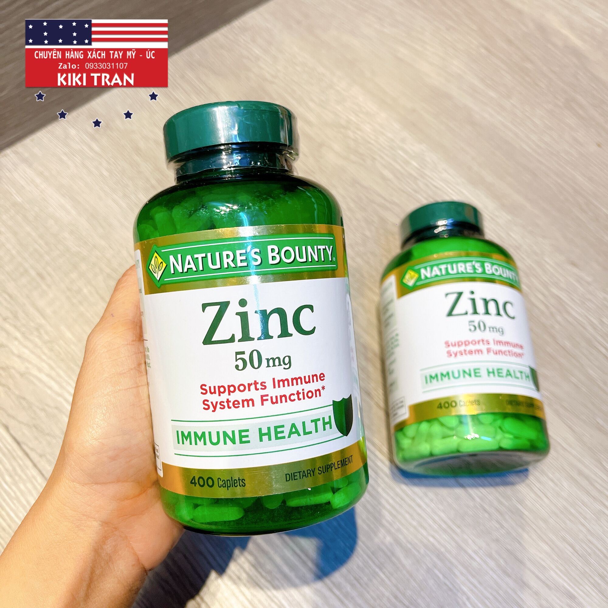 Zinc 50mg Nature’s Bounty 400 viên