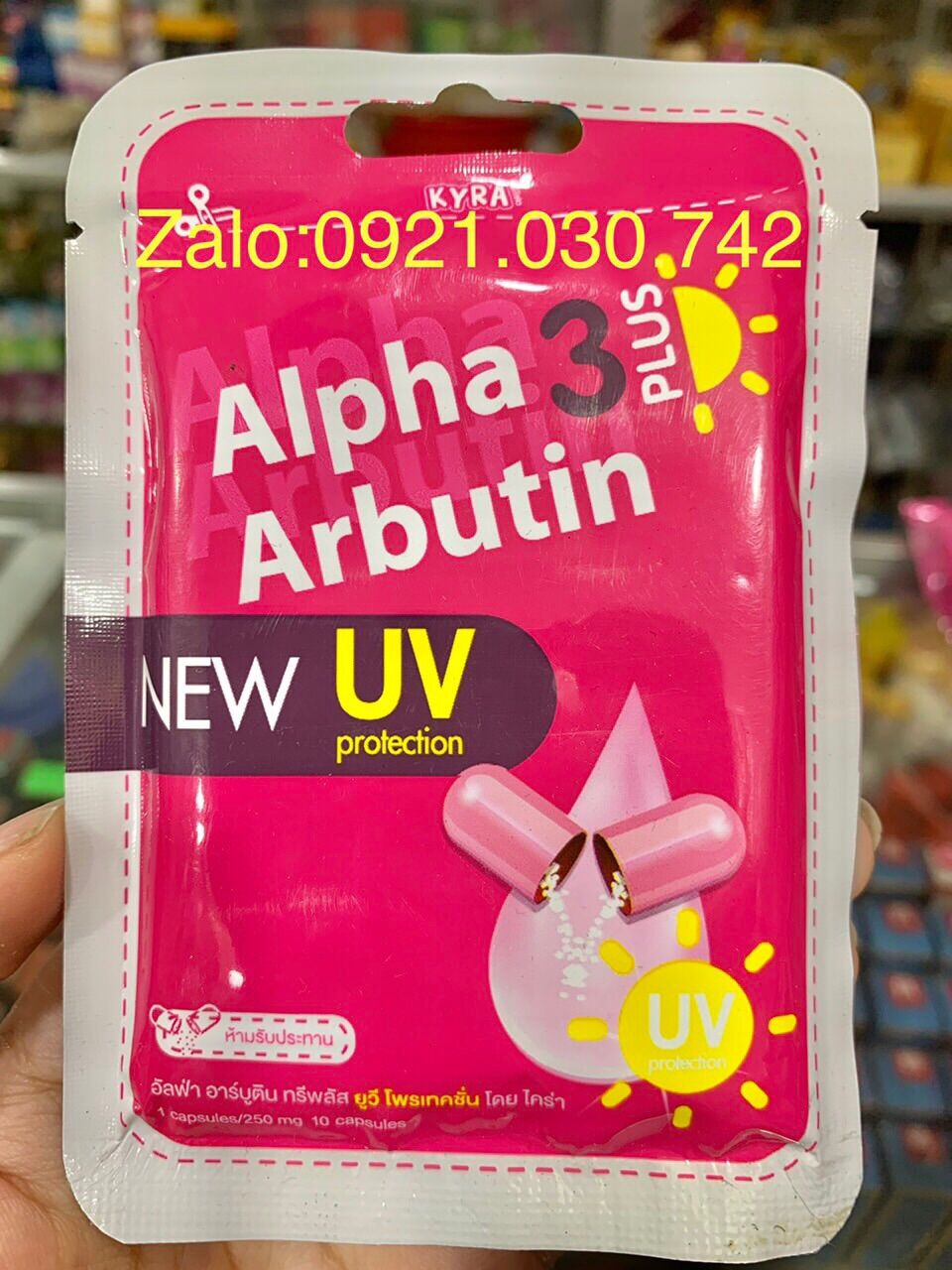 Vĩ kích trắng alpha arbutin Thái Lan vĩ 10 viên