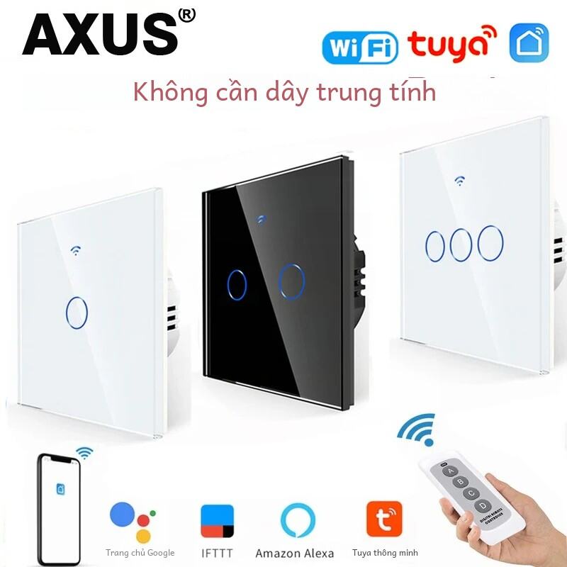 Tuya Wifi Thông Minh Đèn Công Tắc Cảm Ứng EU Nhựa 433rf Điều Khiển Từ Xa Tương Thích Với Alexa Google Home Cho Cuộc Sống Nhà Thông Minh