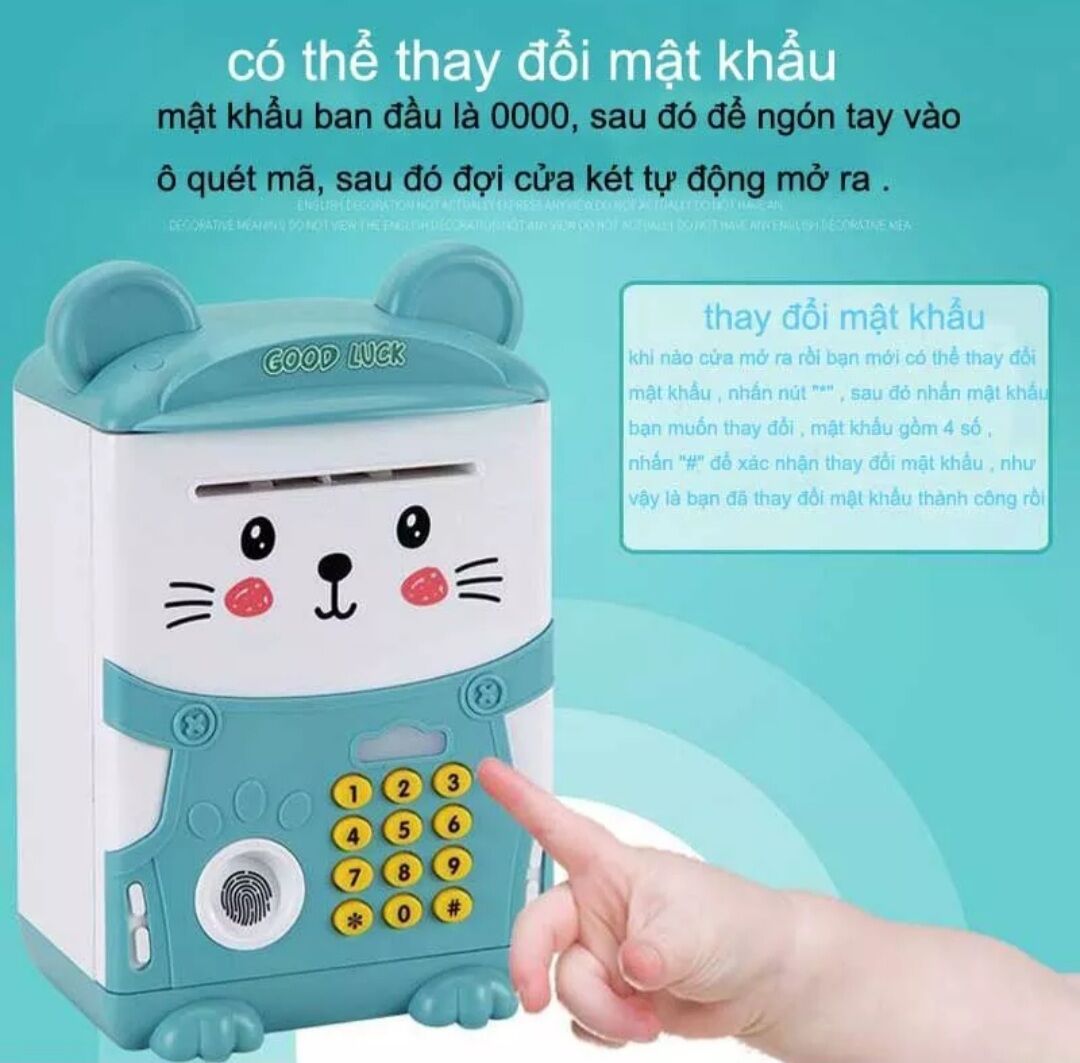 [KÉT SẮT] MINI THÔNG MINH CÓ KHÓA VÂN TAY CHO BÉ YÊU ❤❤❤