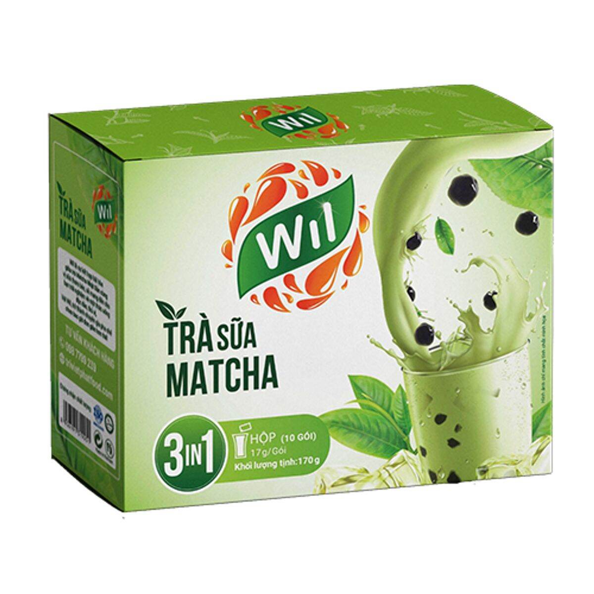 TRÀ SỮA MATCHA WIL HỘP 10 GÓI