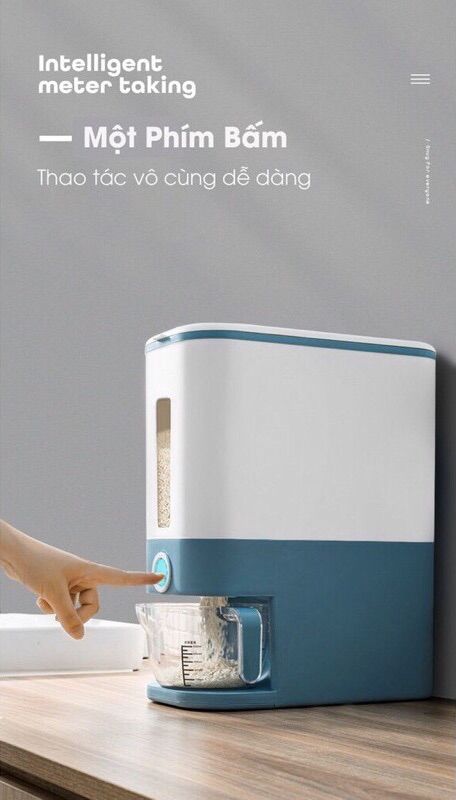 Thùng đựng gạo thông minh tự động đựng được 15kg
