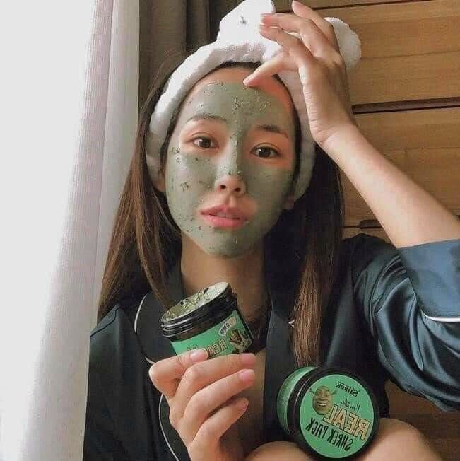 Mặt nạ đất sét tươi bạc hà thải độc sáng da Olive Young x Dreamworks Im The Real Shrek Pack 110g