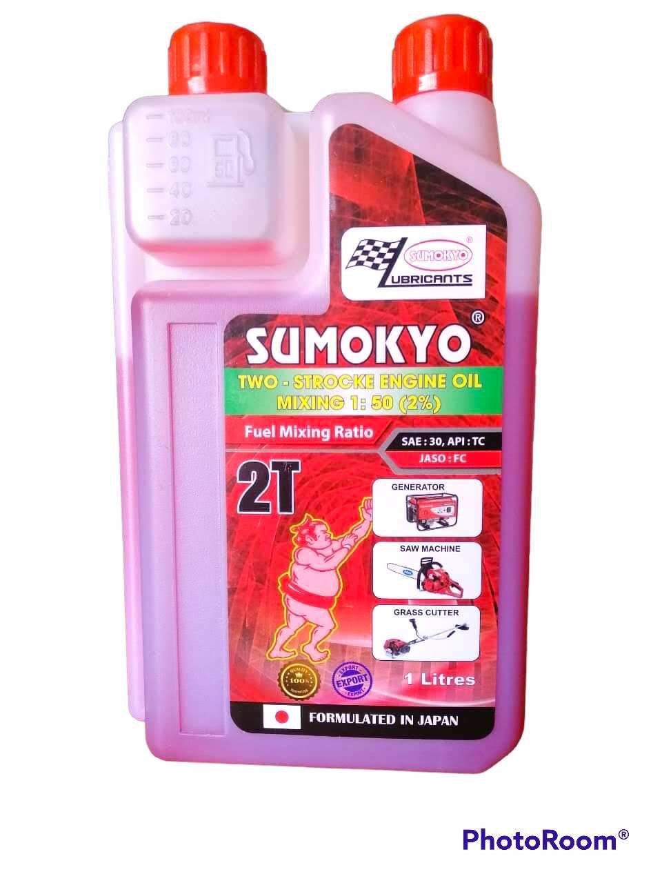 Nhớt 2 thì sumokyo cao cấp.  ( dùng cho máy cưa.  máy phát cỏ và động cơ 2 thì )