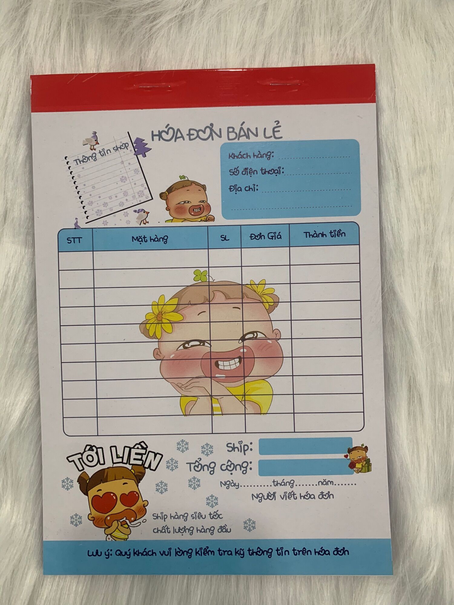 [HCM]HÓA ĐƠN BÁN HÀNG 2 liên - PHIẾU GIAO HÀNG