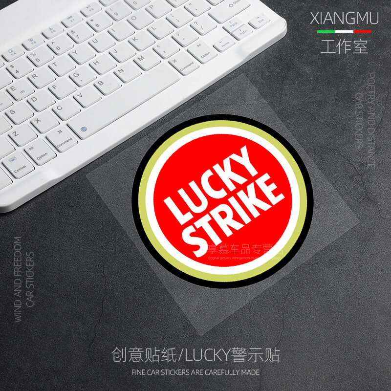 Lucky Strike Màu Sắc Tốt Xe Máy Dán Phản Quang Chống Thấm Đề Can Cá Tính Đồ Trang Trí Cho Người Đi Xe Đạp