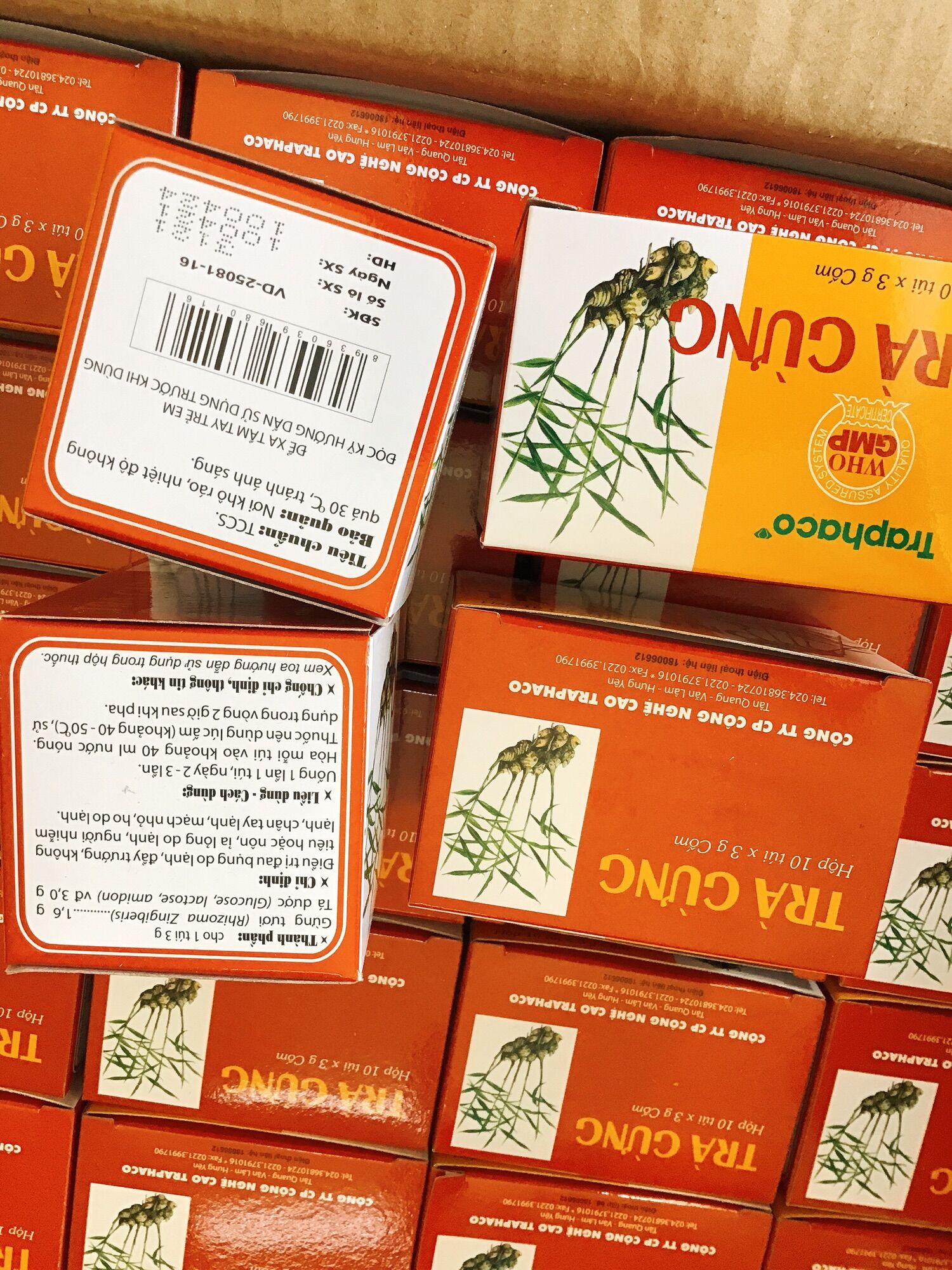 Trà gừng TPC hộp 10 gói