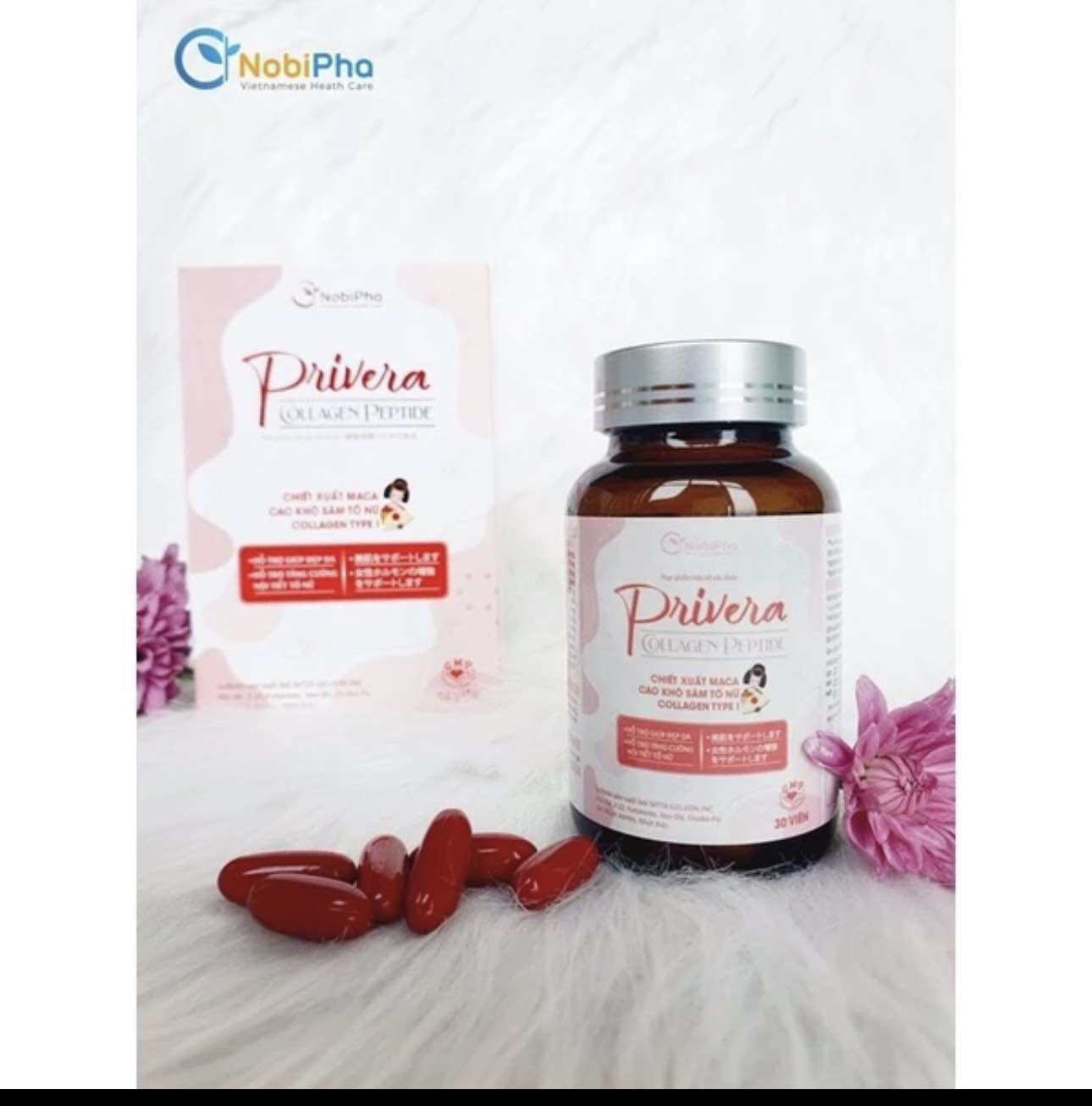 Viên uống privera bổ sung collagen nội tiết làm đẹp da