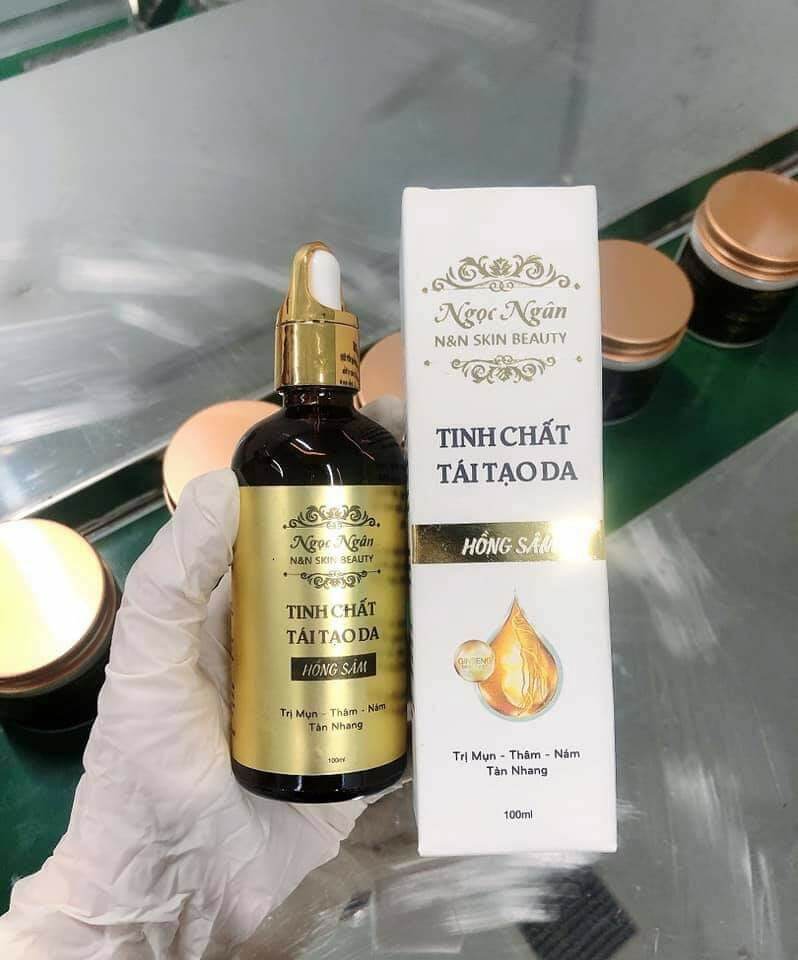 COMBO HỒNG SÂM NGỌC NGÂN  ( 1 TINH CHẤT TÁI TẠO DA  + 1 BỘT THẢO DƯỢC HỒNG SÂM)