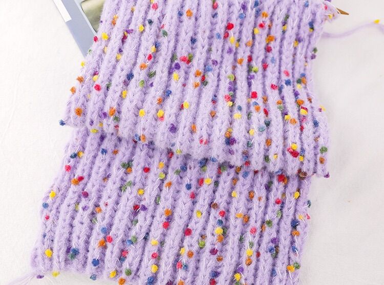 Rainbow Pom Pom Yarn Used to Mix Wool Yarn 50Gr