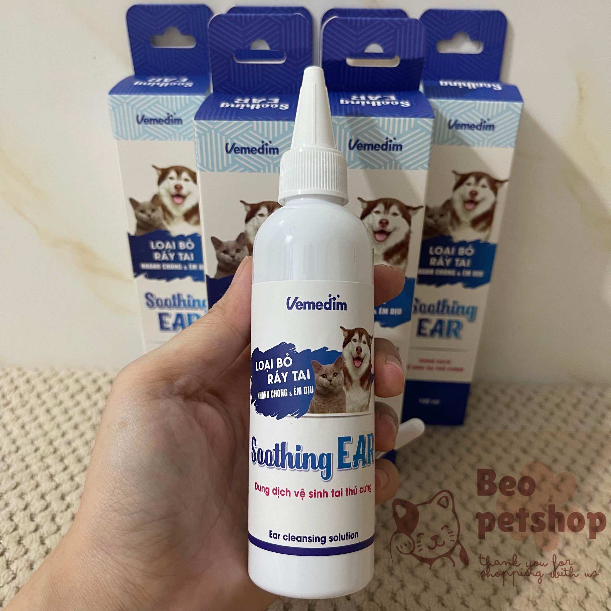 Soothing EAR - Dung dịch vệ sinh tai thú cưng