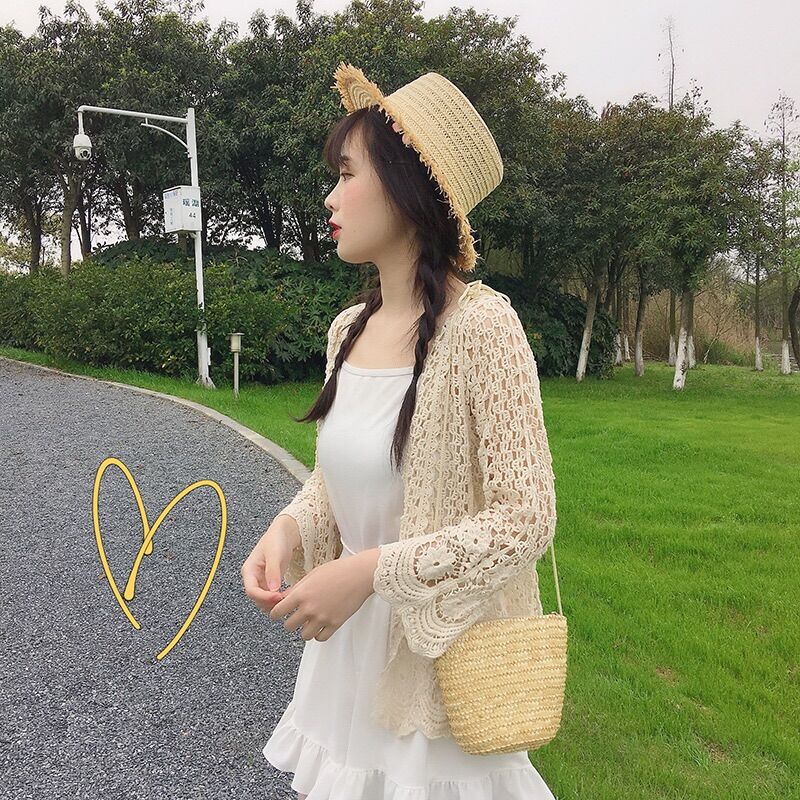 💥Áo khoác ren lưới đi biển siêu đẹp