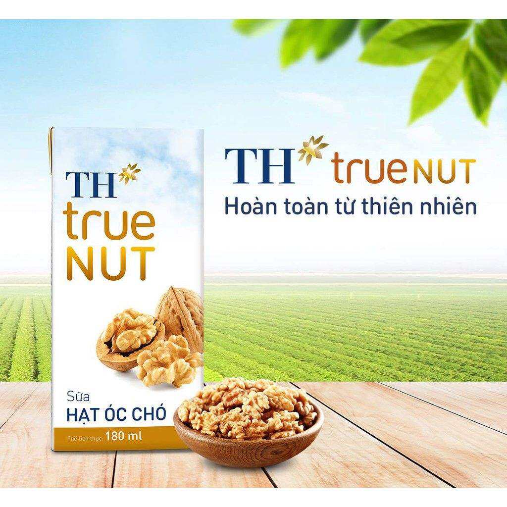 6 lốc sữa hạt TH true milk 180 ml * 24 hộp ( Óc chó / Mac ca / Hạnh Nhân / Gấc / Nghệ / Gạo lứt / Đủ mùi )
