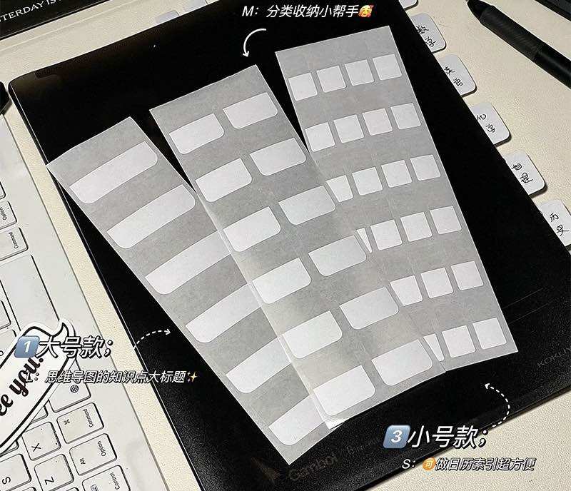 Sticky Note Ghi Chú Đánh Dấu Card Màu Trắng