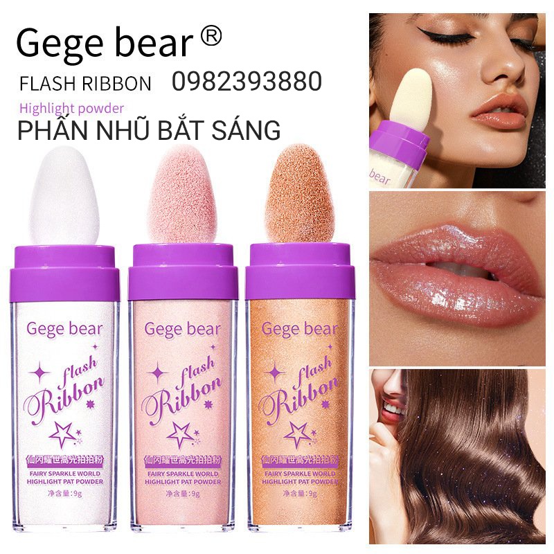 Phấn bắt sáng tạo khối tự nhiên gege bear