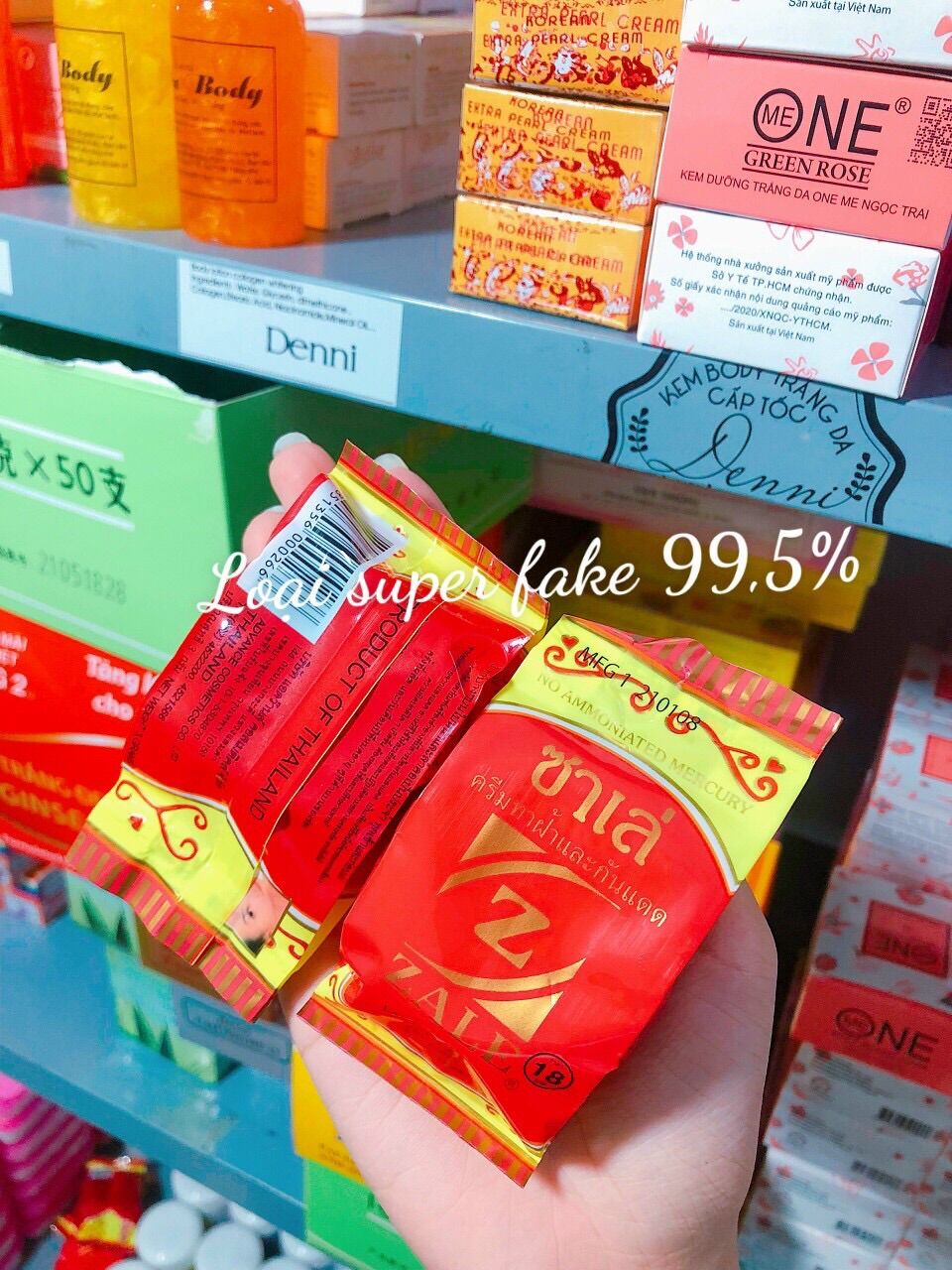 Hộp Kem Zale Vàng Thái Lan - Kem Zale Thái Dưỡng Trắng Da - mỹ phẩm Denni