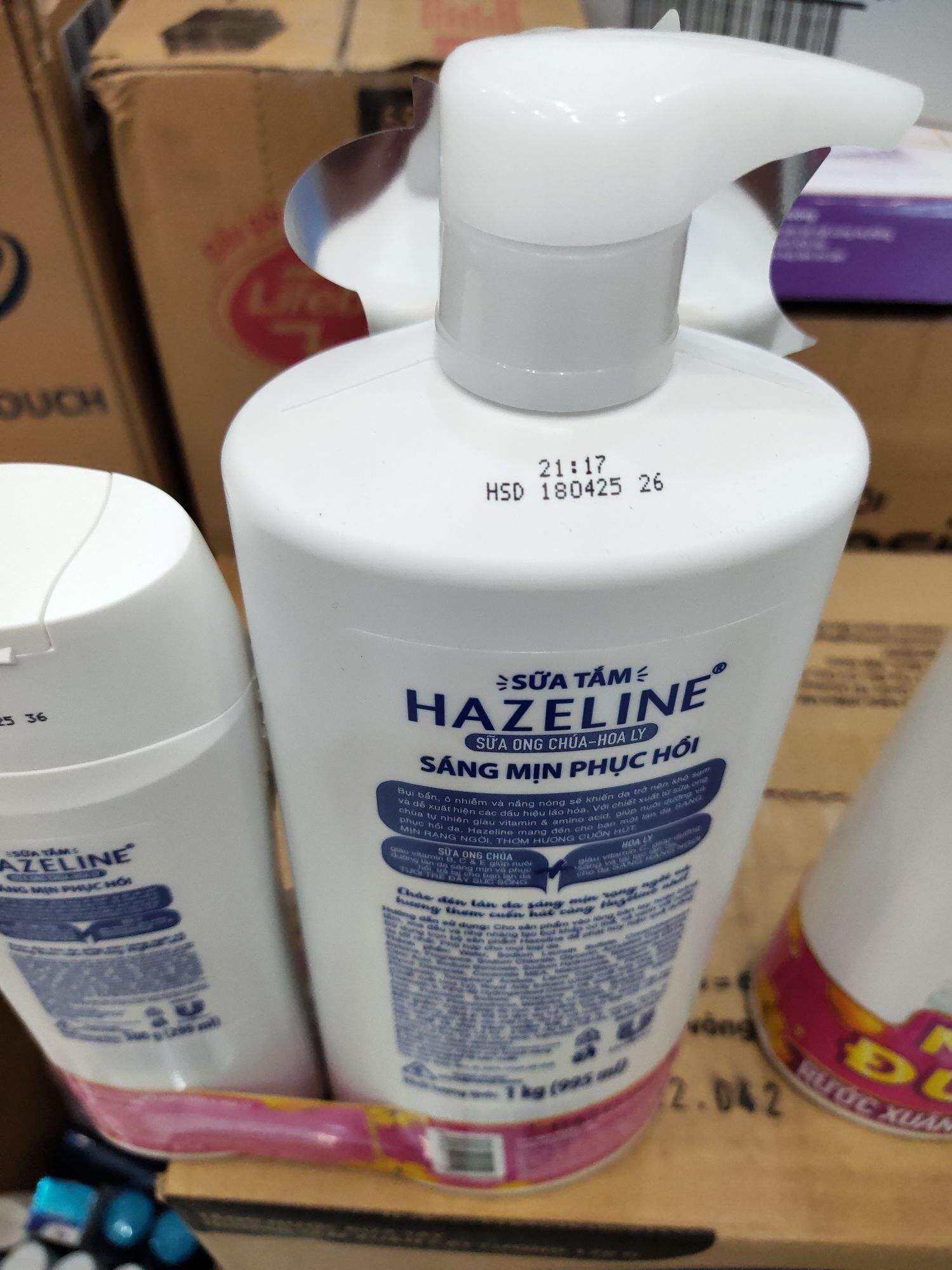 Sữa tắm hazeline 1kg tặng chai 300g