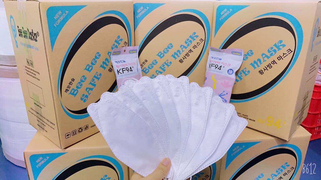 1 thùng 300/200/100/10 chiếc Khẩu trang KF94