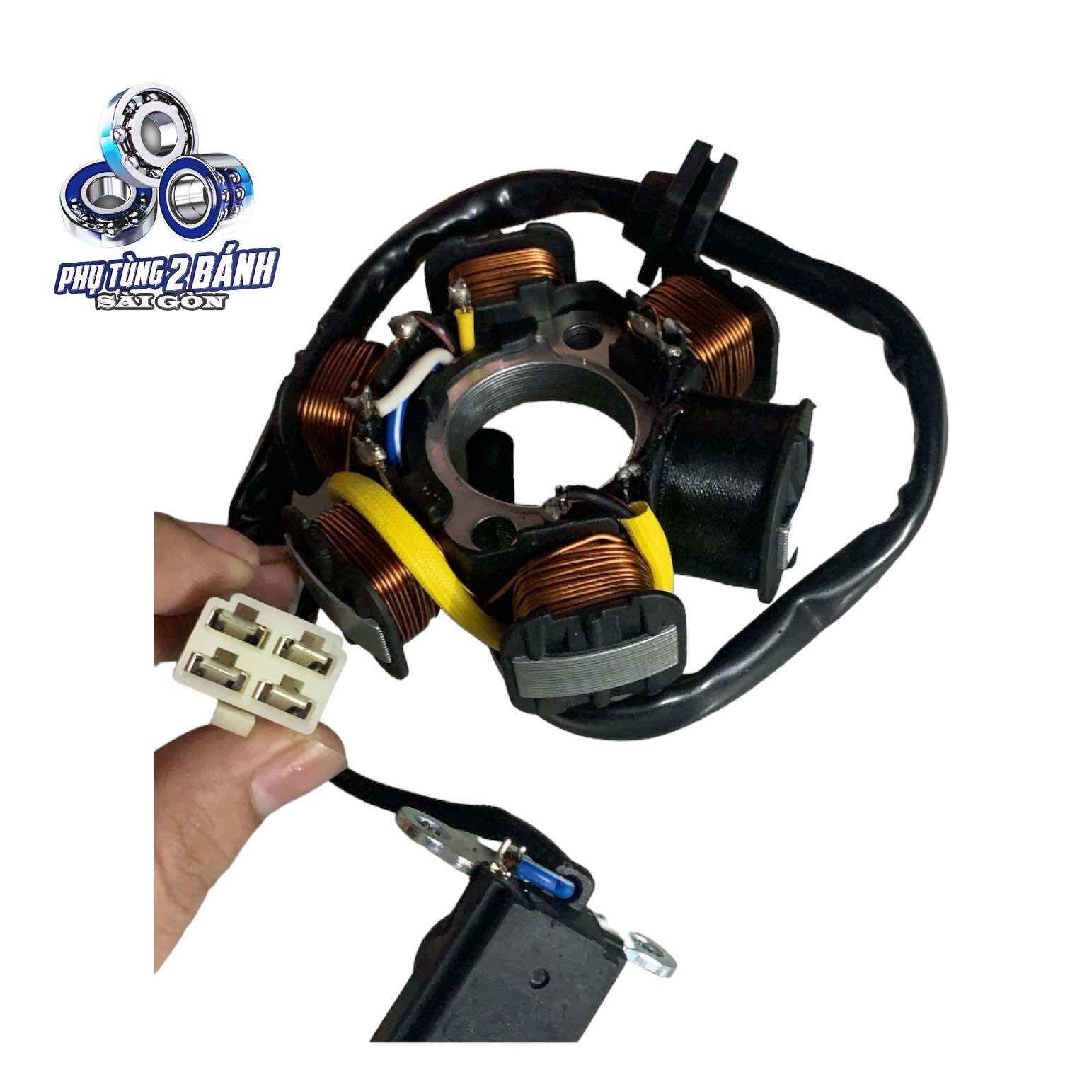 Cuộn điện 6 múi dây đồng cho xe  Dream - Wave  Phụ tùng